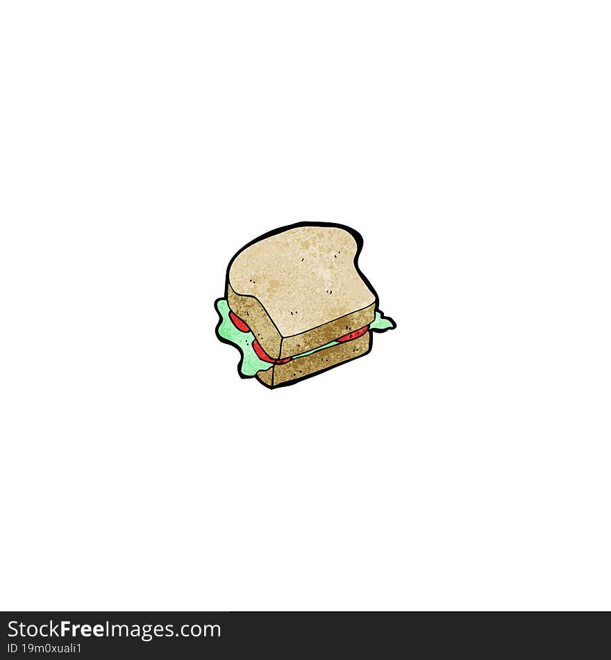 cartoon sandwich