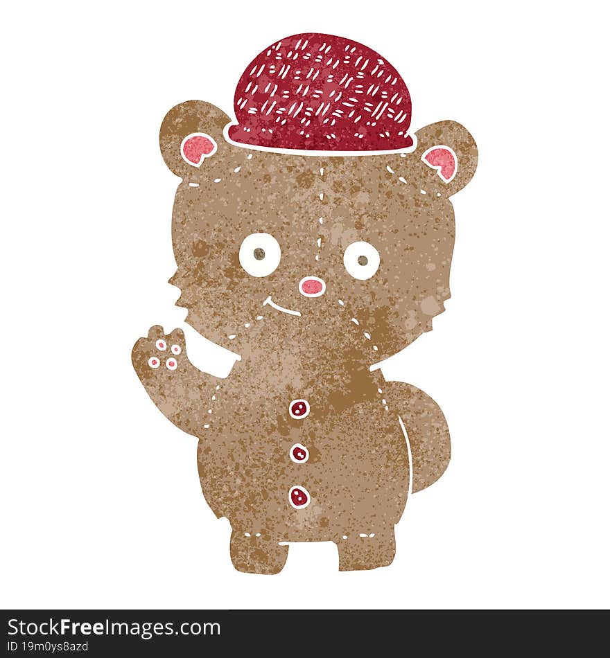 Cartoon Bear In Hat