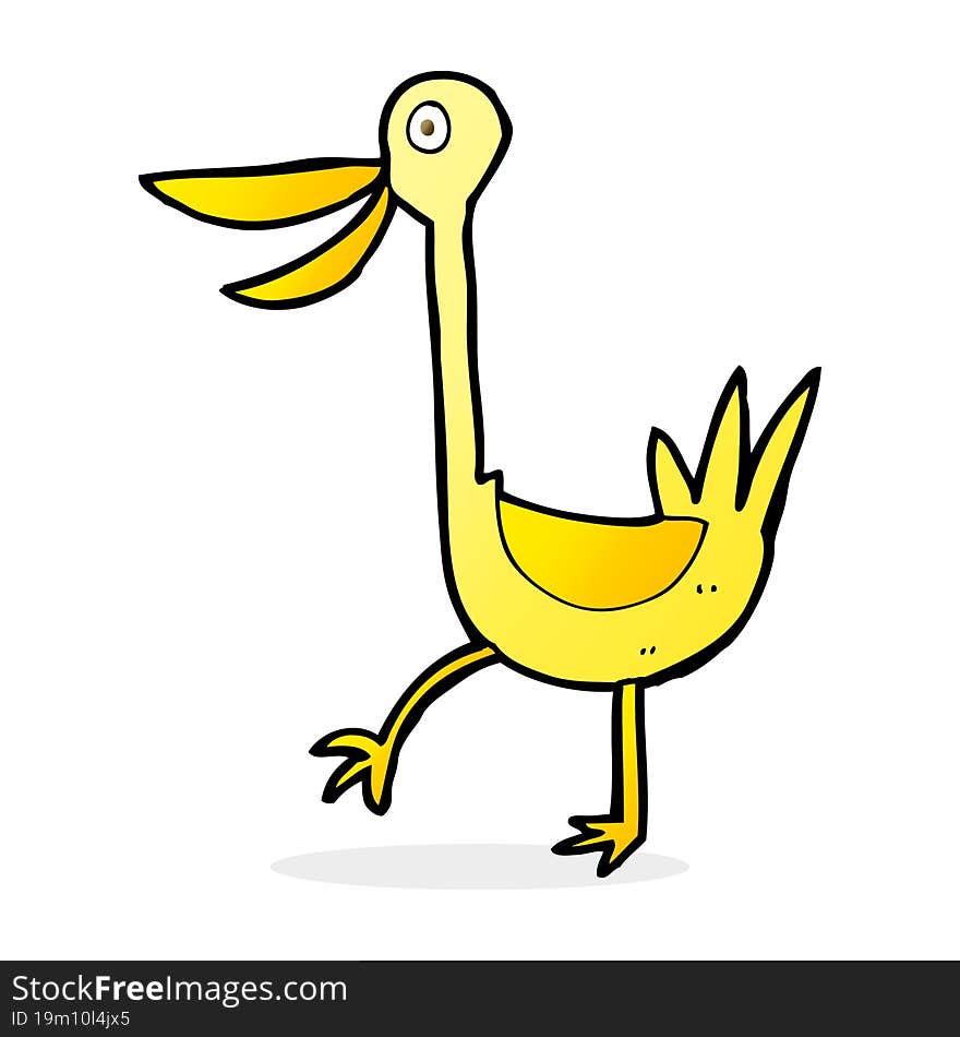 funny cartoon duck