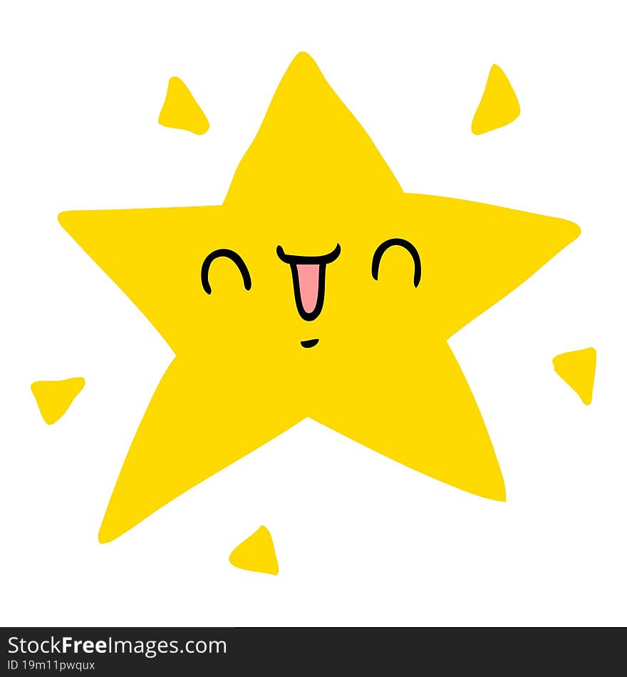 Cartoon Happy Star