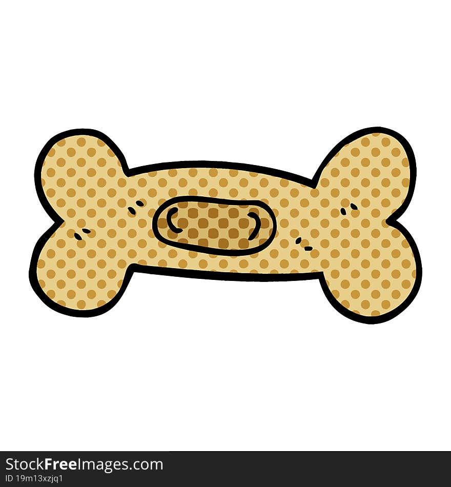 cartoon doodle pet bone