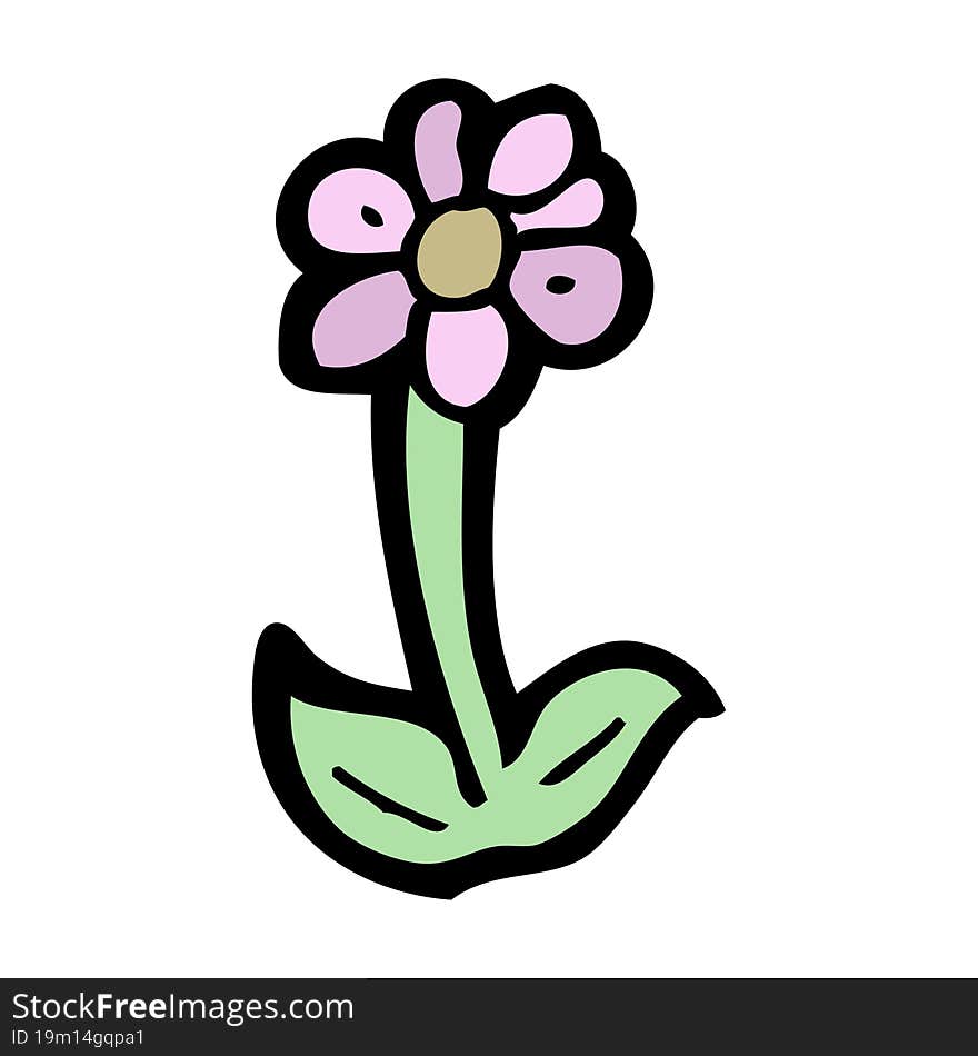 Cartoon Flower Symbol