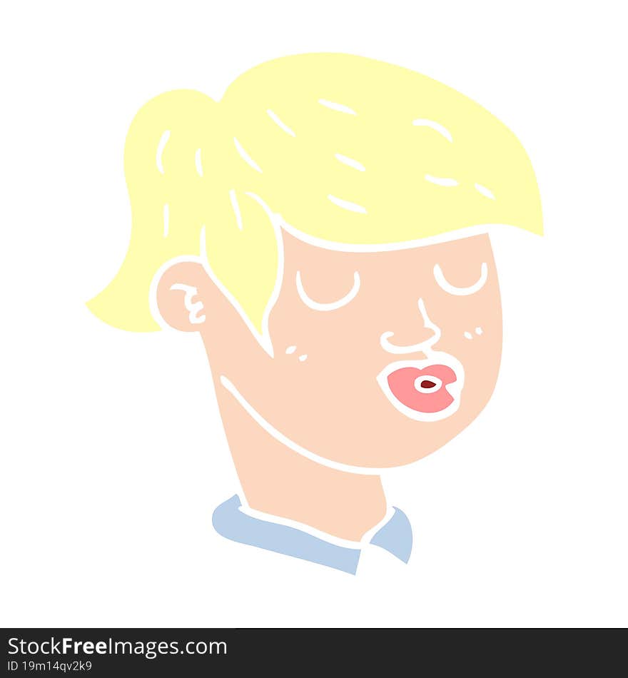 Cartoon Doodle Of Boys Face