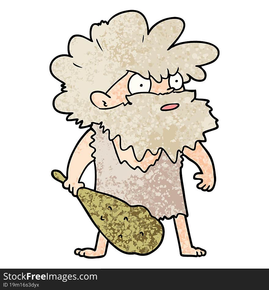 cartoon cave man. cartoon cave man