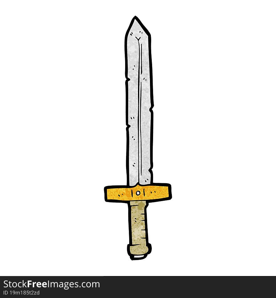 Textured Cartoon Sword