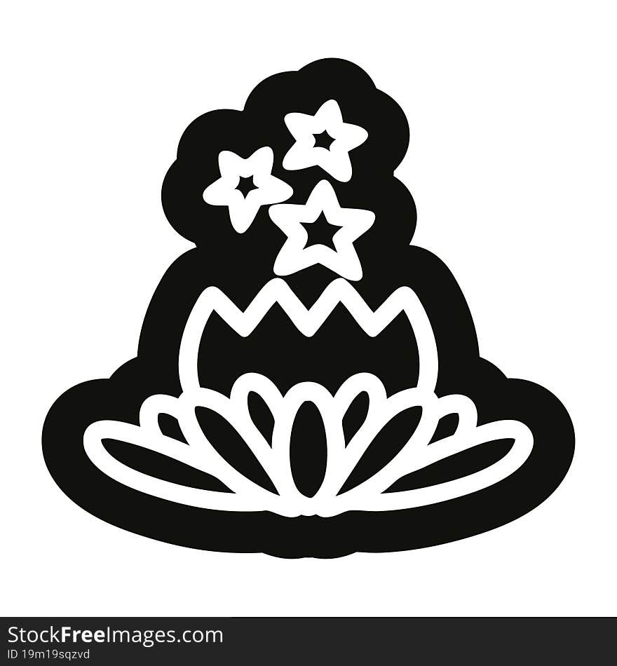 magical flower icon symbol