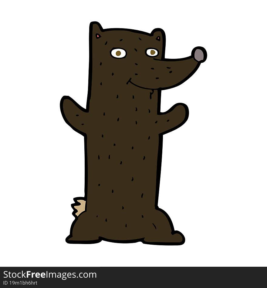 cartoon black bear