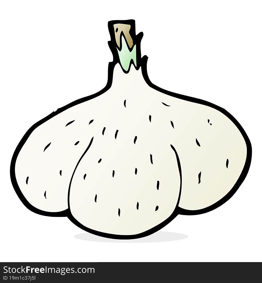 cartoon garlic