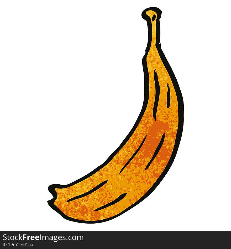 cartoon doodle banana