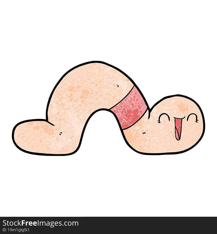 cartoon worm. cartoon worm