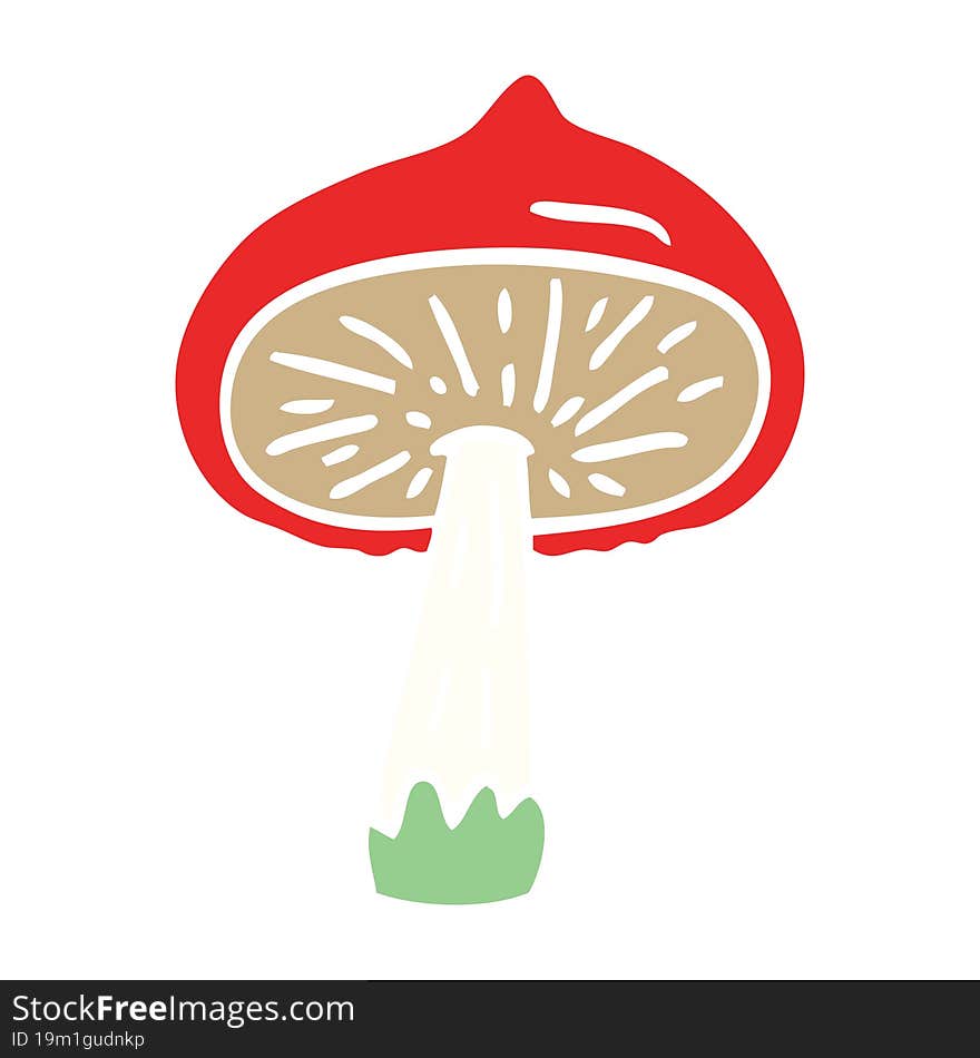 cartoon doodle mushroom