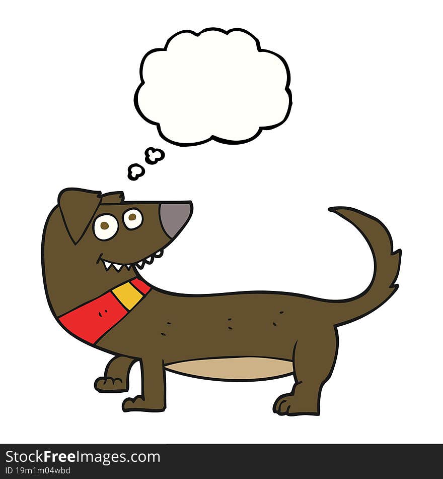 thought bubble cartoon dog