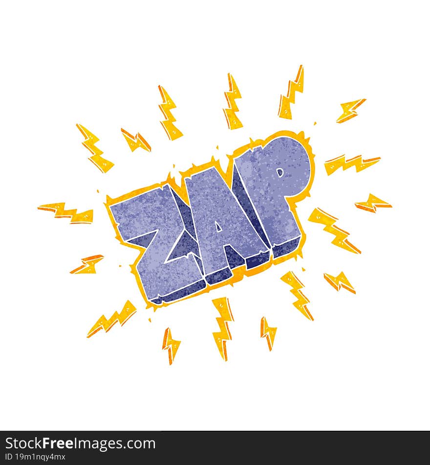 Retro Cartoon Zap Symbol