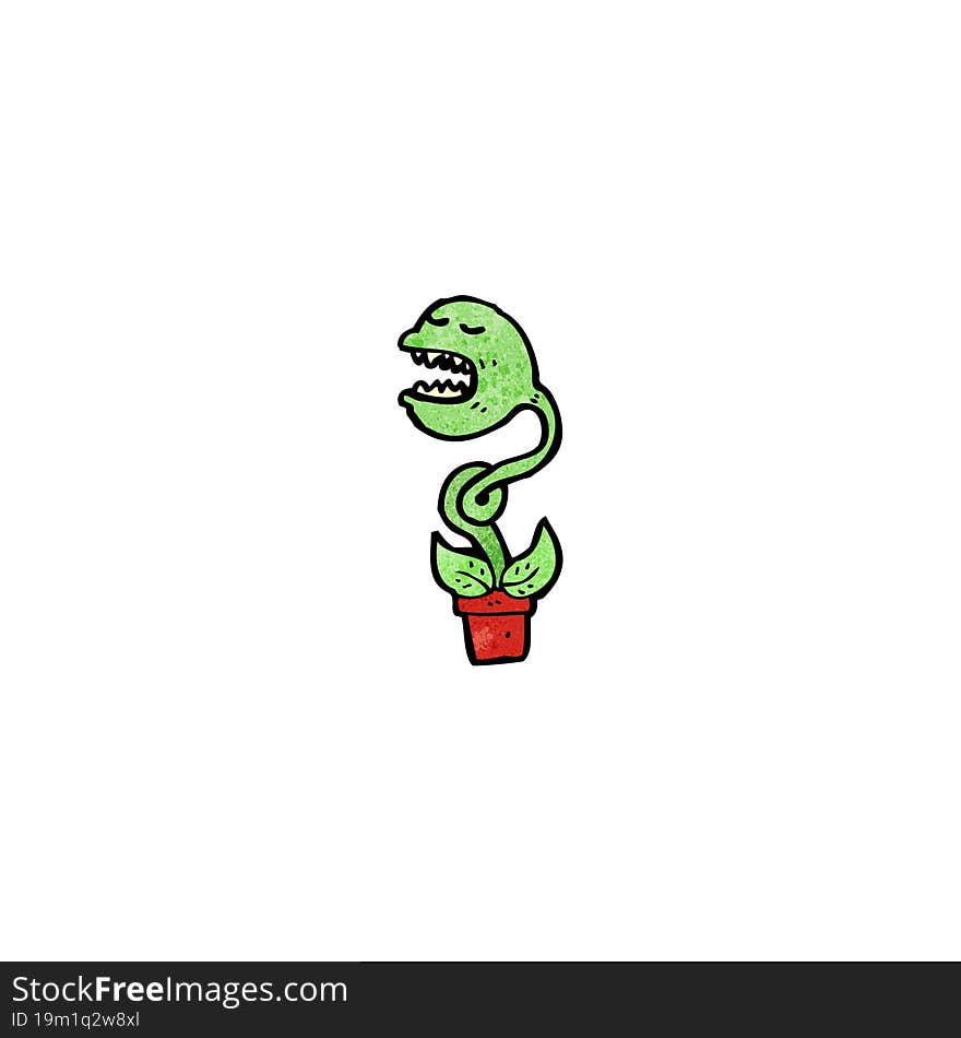 cartoon carnivorous plant