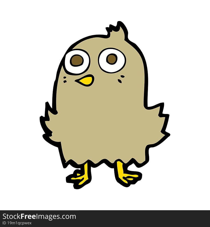 funny cartoon bird