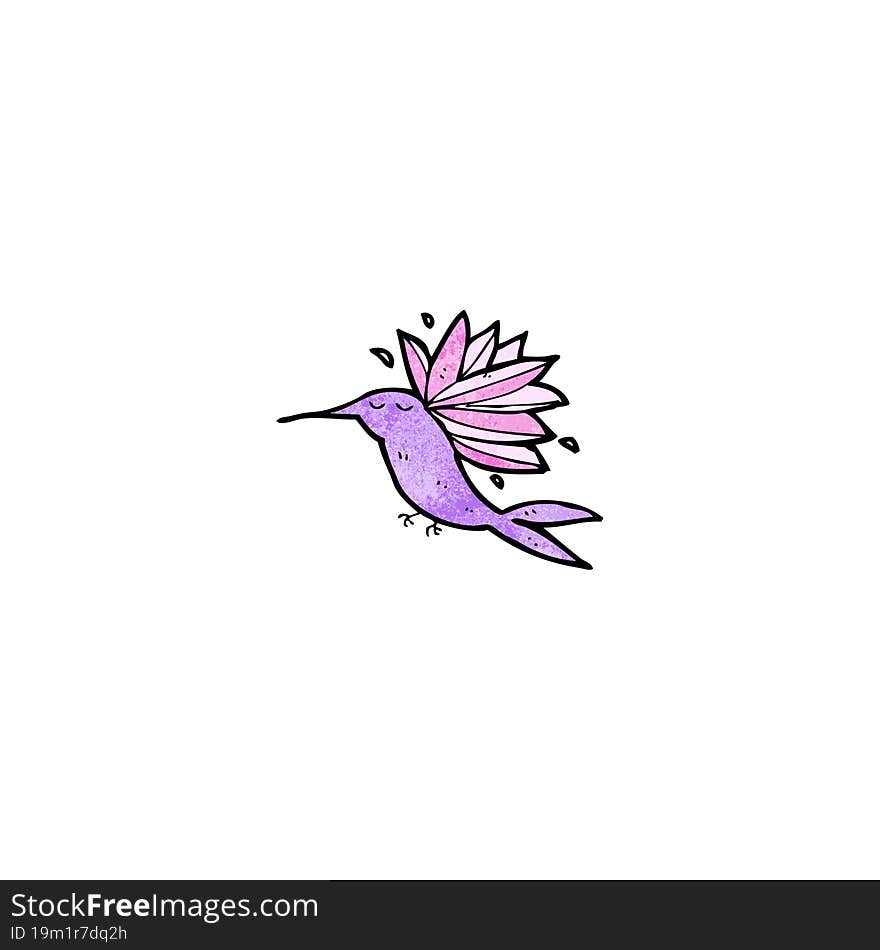 cartoon hummingbird