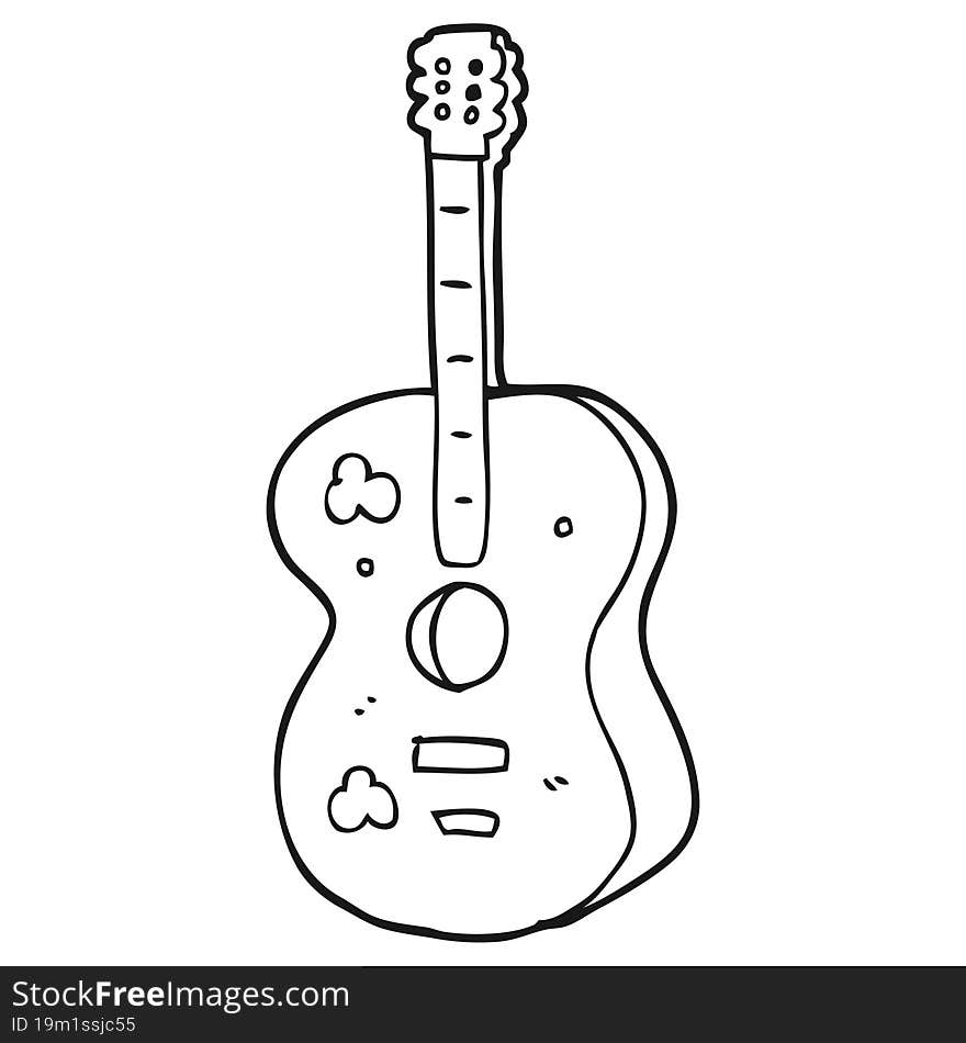 cartoon guitar