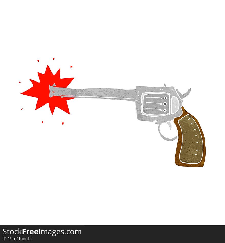 cartoon firing gun