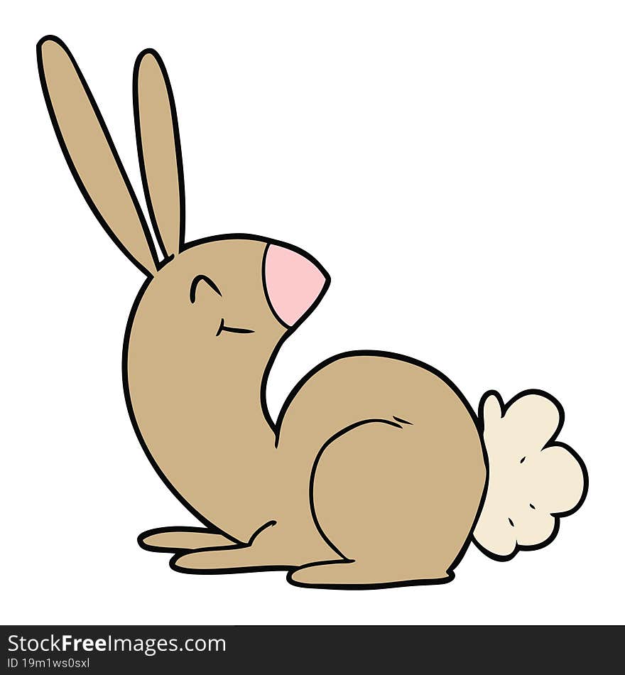 cute cartoon rabbit. cute cartoon rabbit