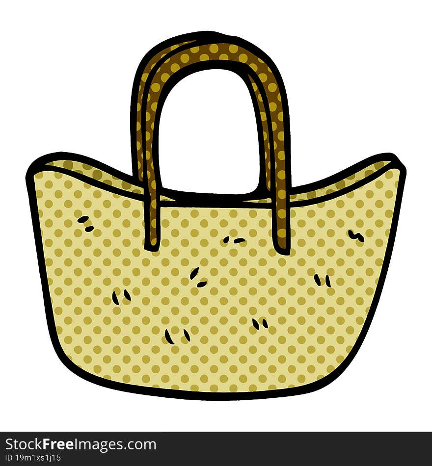 Cartoon Doodle Woven Basket