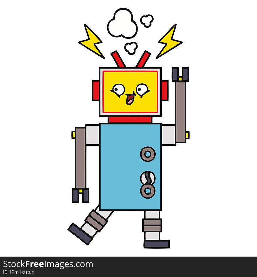 Cute Cartoon Robot