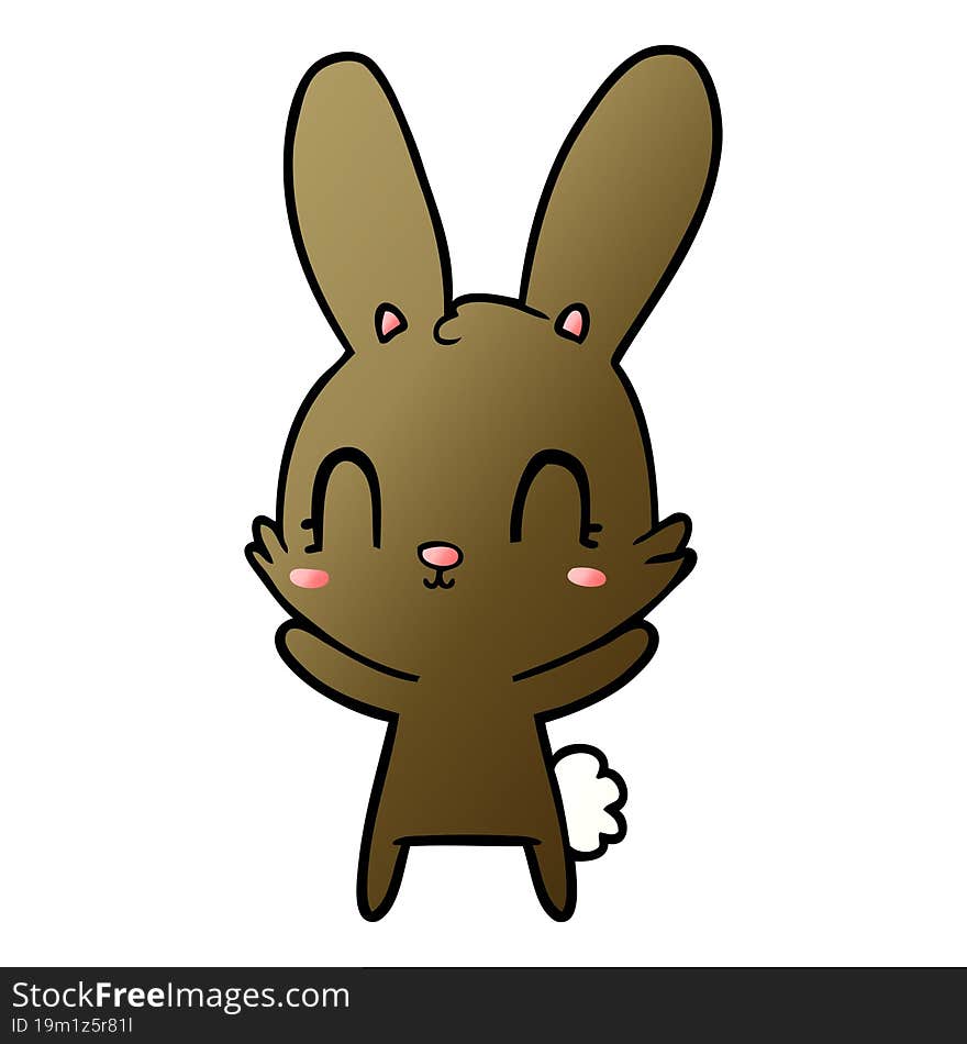 cute cartoon rabbit. cute cartoon rabbit