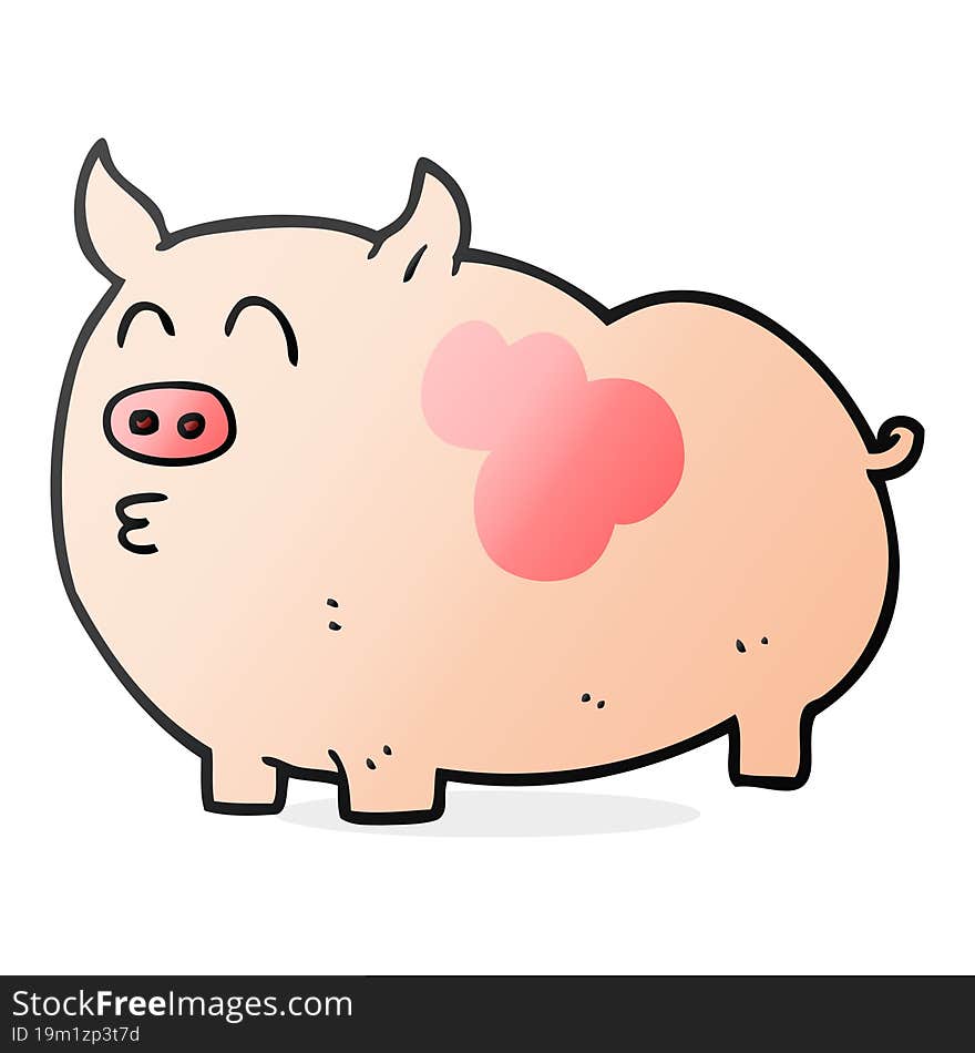 cartoon pig