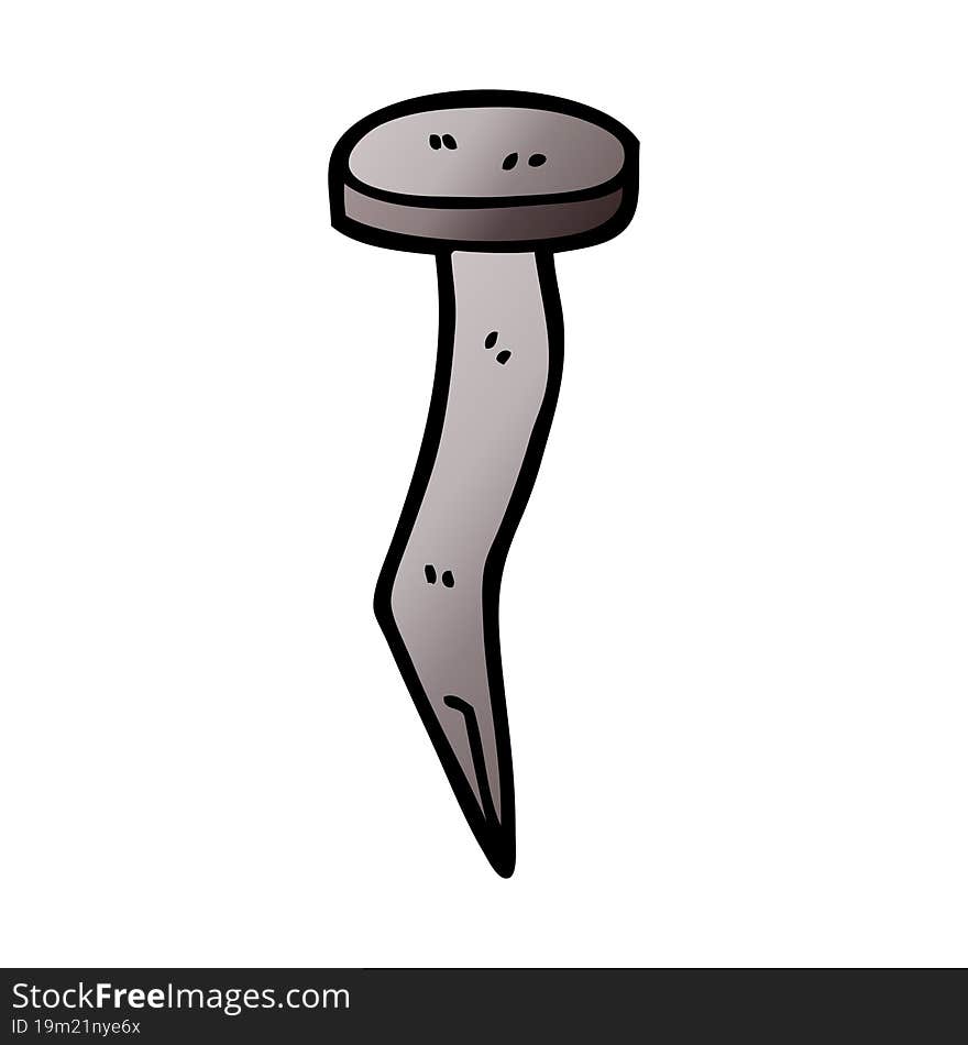 Cartoon Doodle Iron Nail