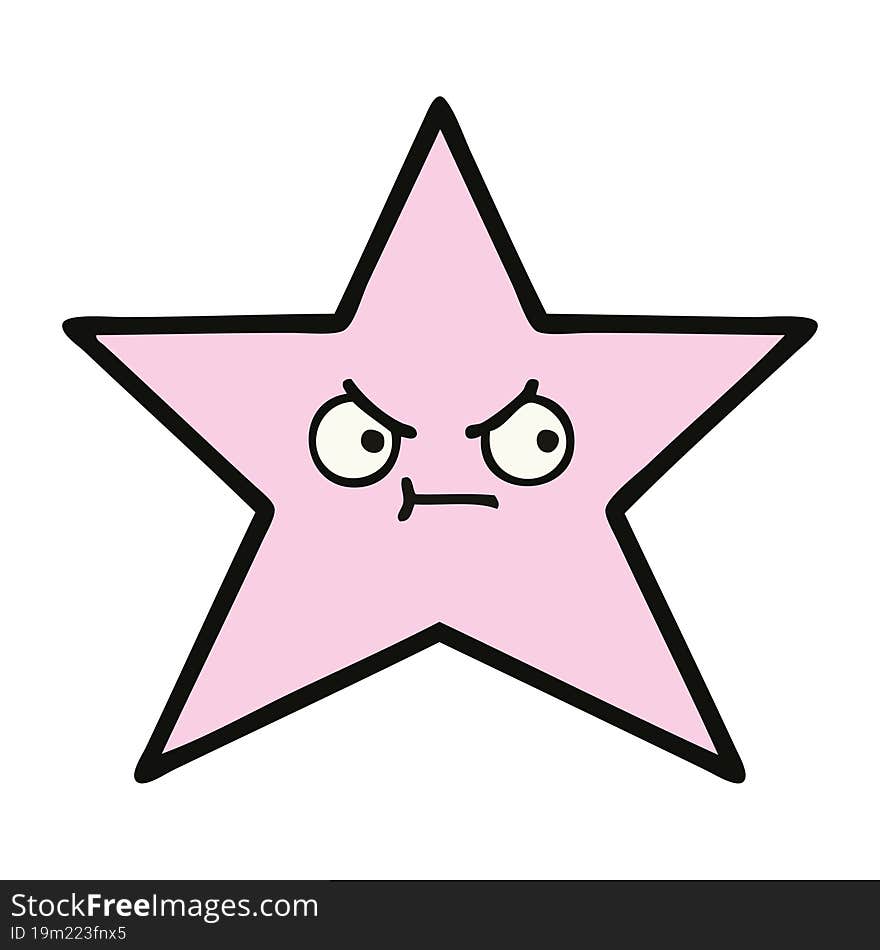 cute cartoon star fish