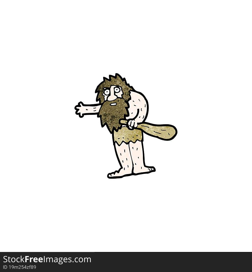 cartoon cave man