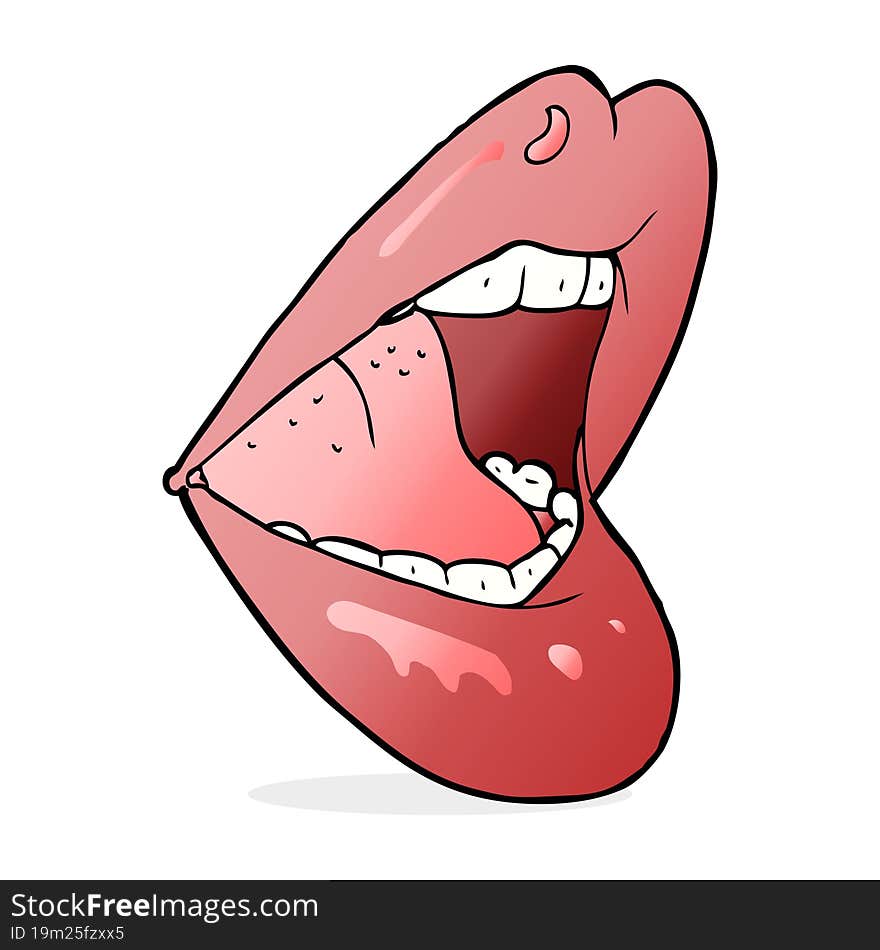 cartoon open mouth