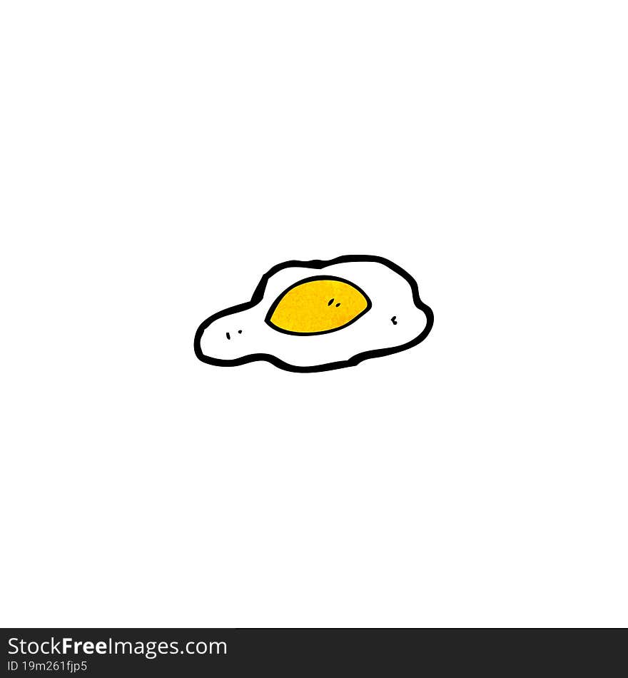 Fried Egg Cartoon