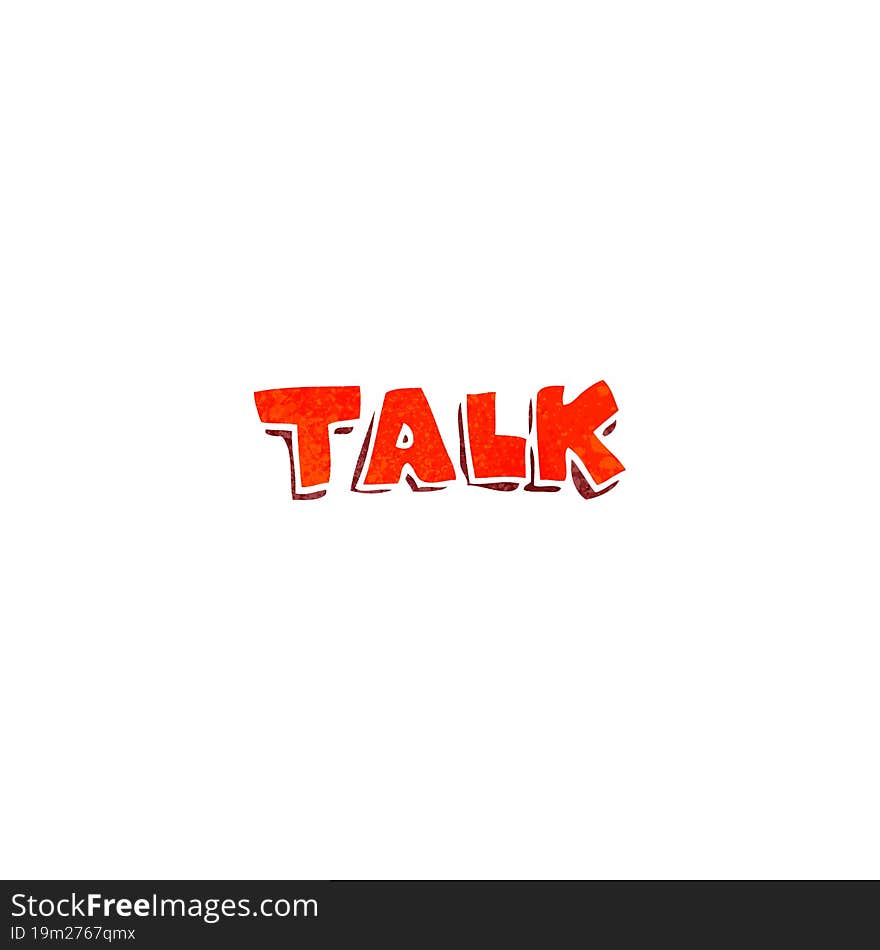 Retro Cartoon Talk Symbol