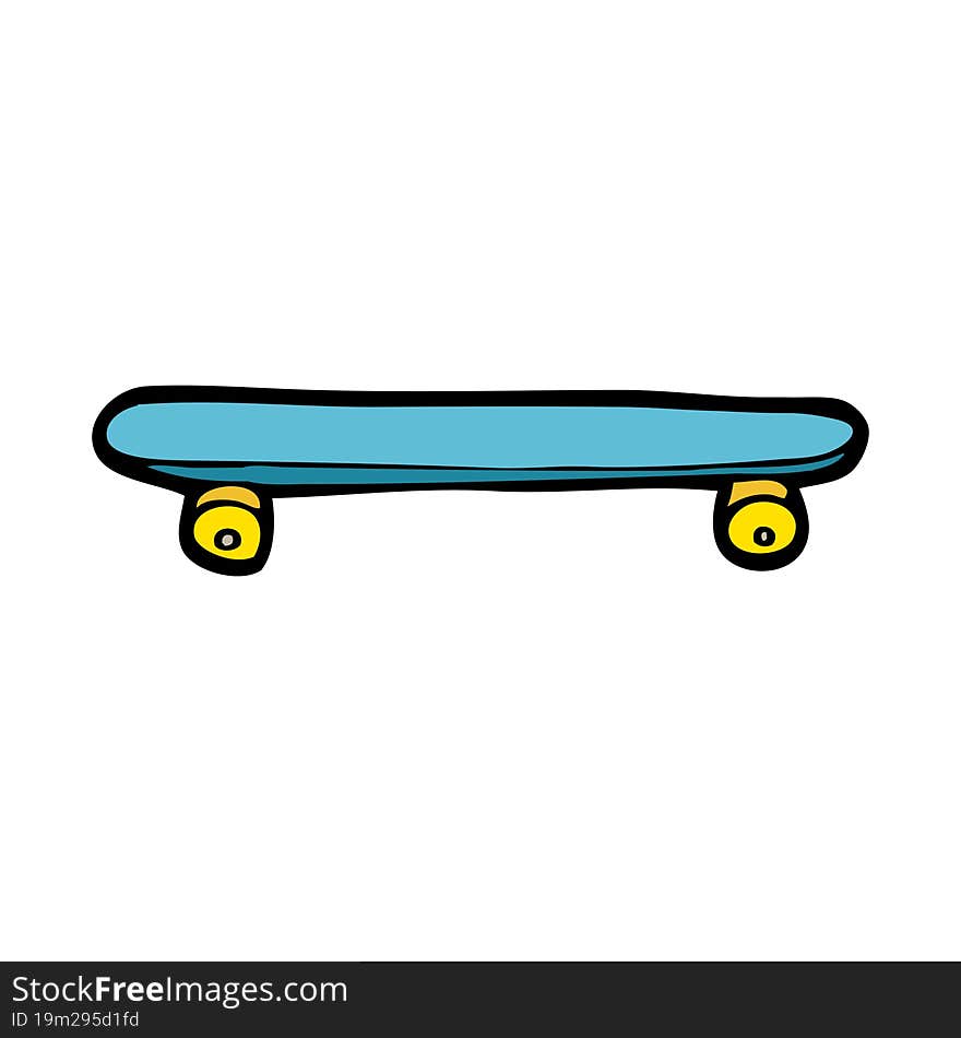 cartoon skateboard