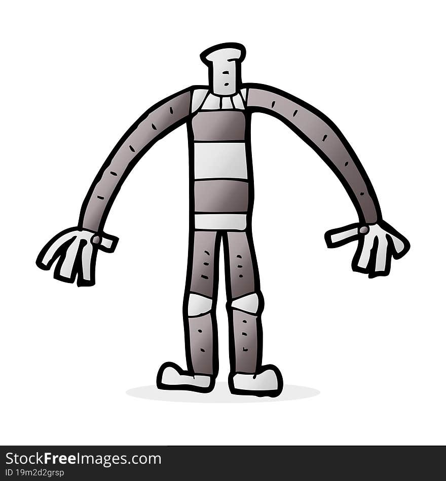 cartoon robot body (mix and match cartoons or add own photo head