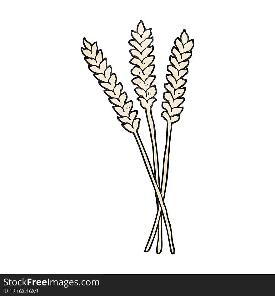 textured cartoon wheat