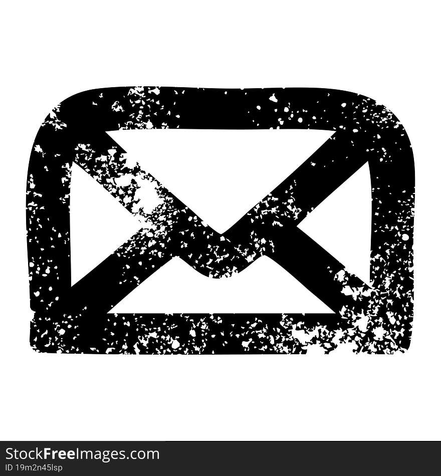 envelope letter distressed icon symbol