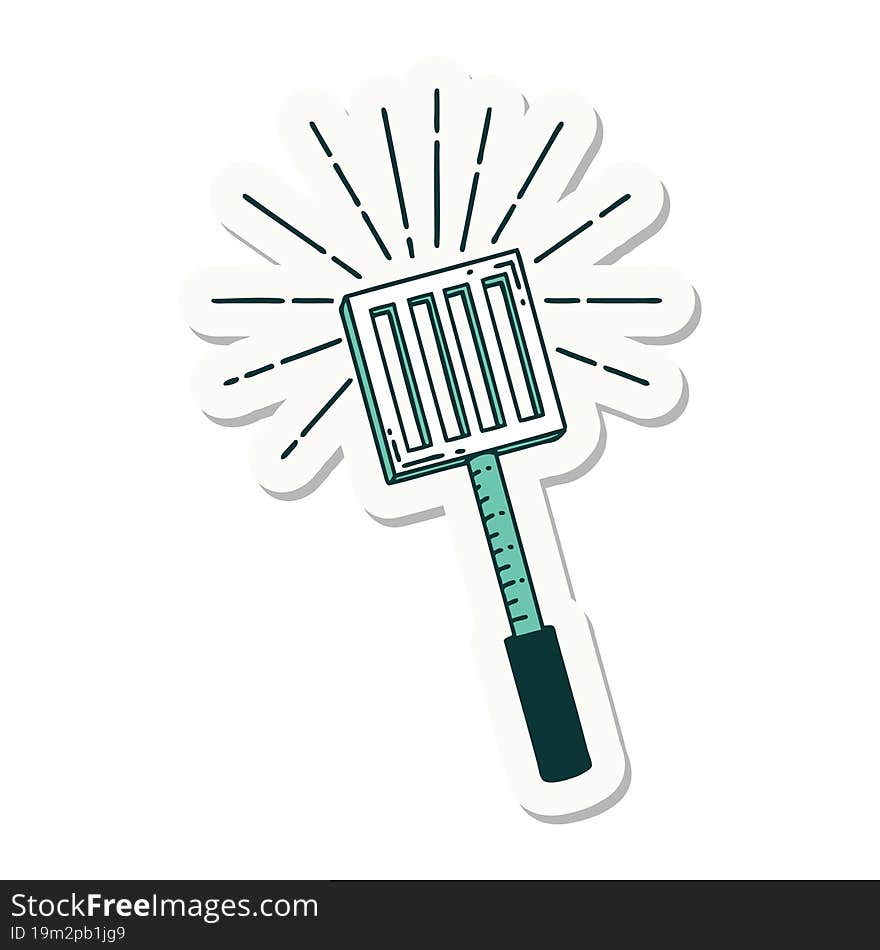 Sticker Of Tattoo Style Kitchen Spatula