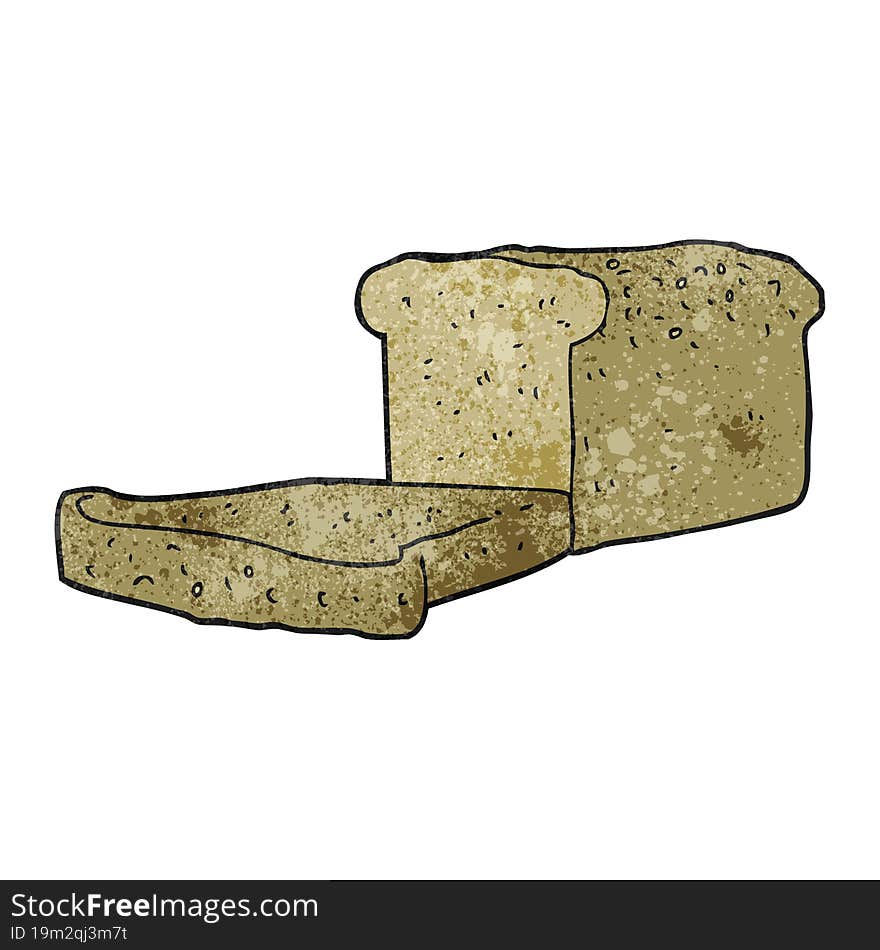 Textured Cartoon Loaf Of Bread