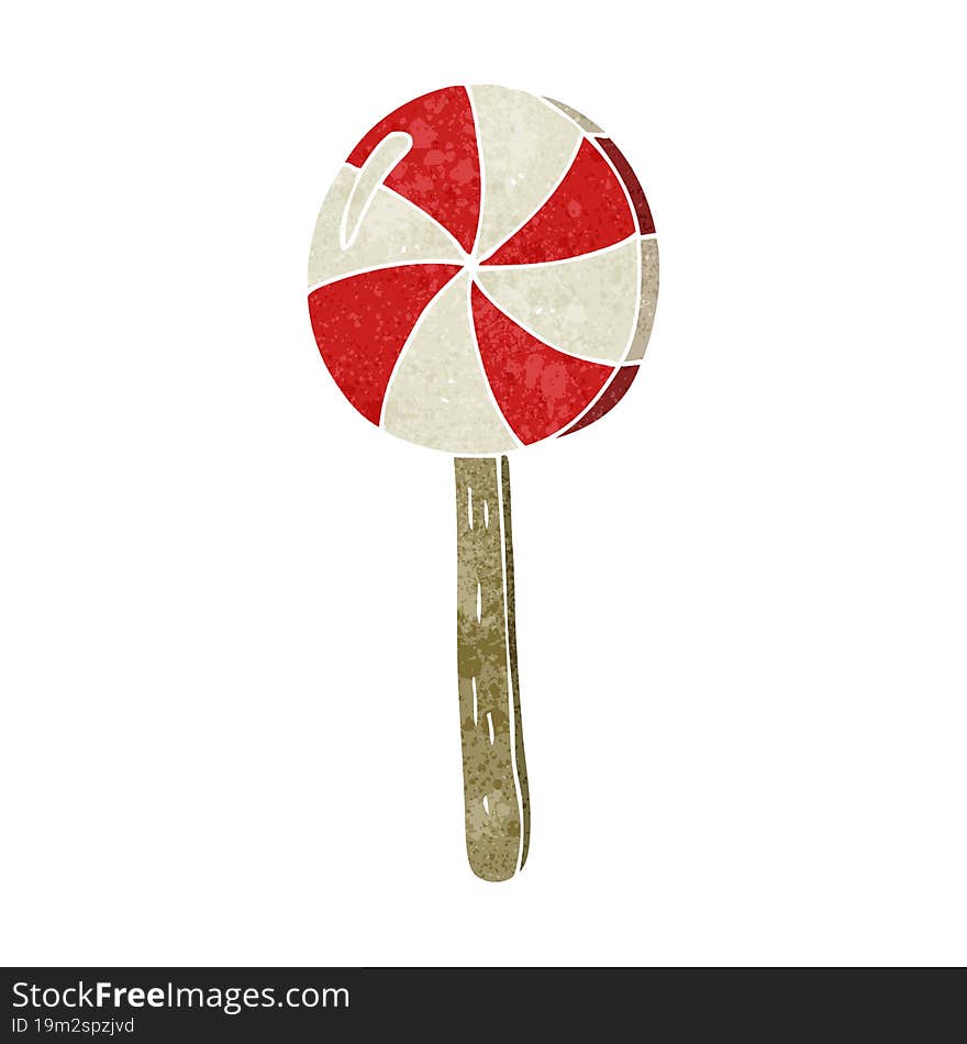 Retro Cartoon Lollipop