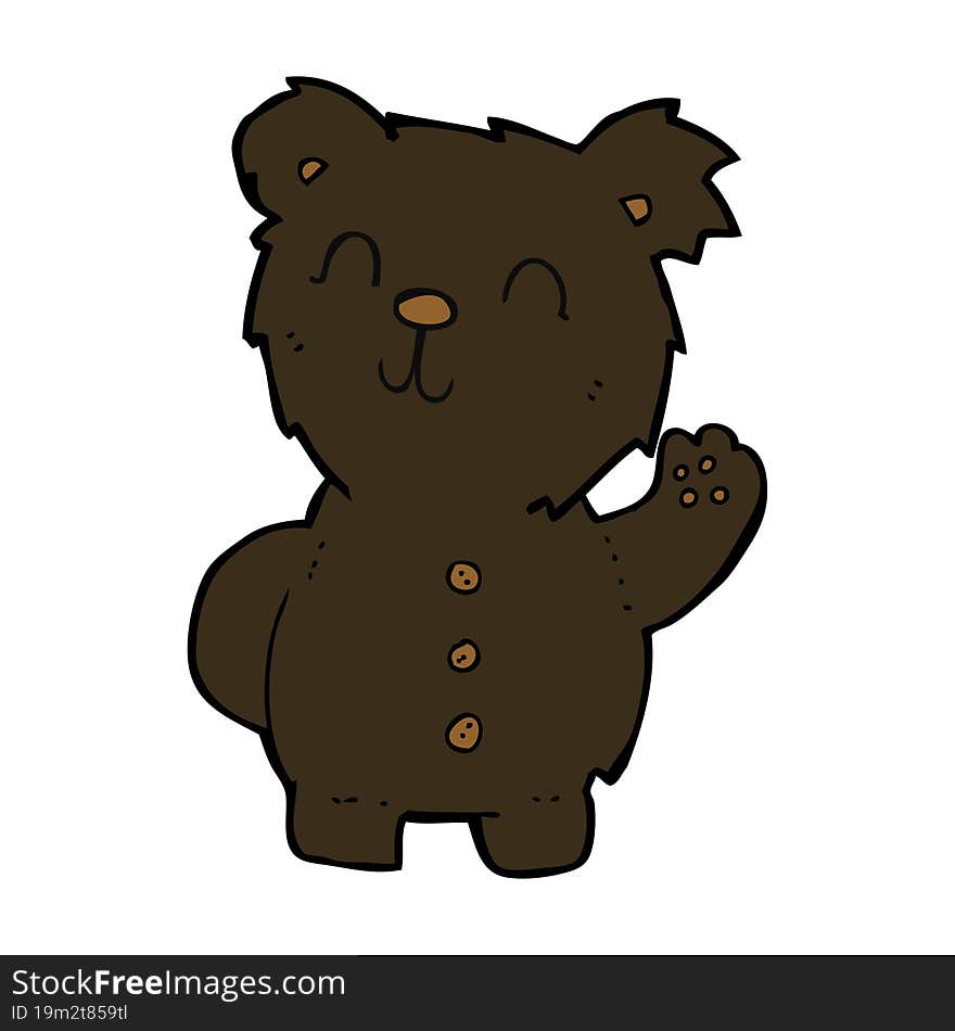 cartoon black bear