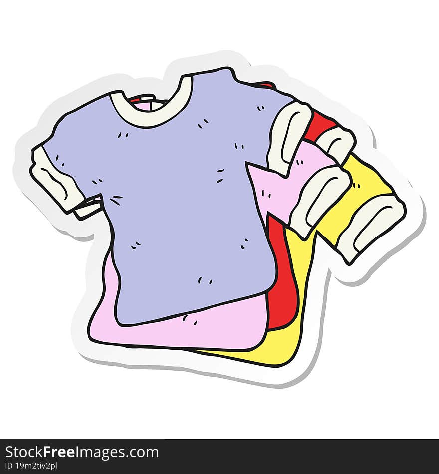 sticker of a cartoon t shirts