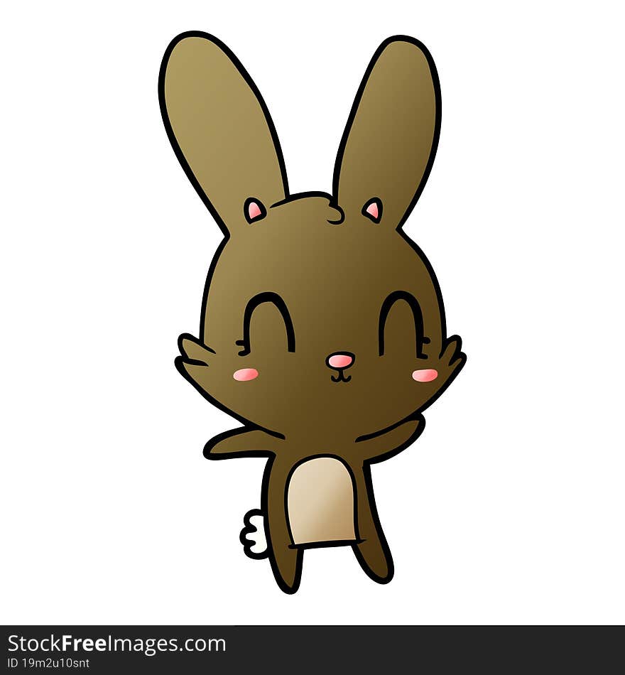 cute cartoon rabbit. cute cartoon rabbit