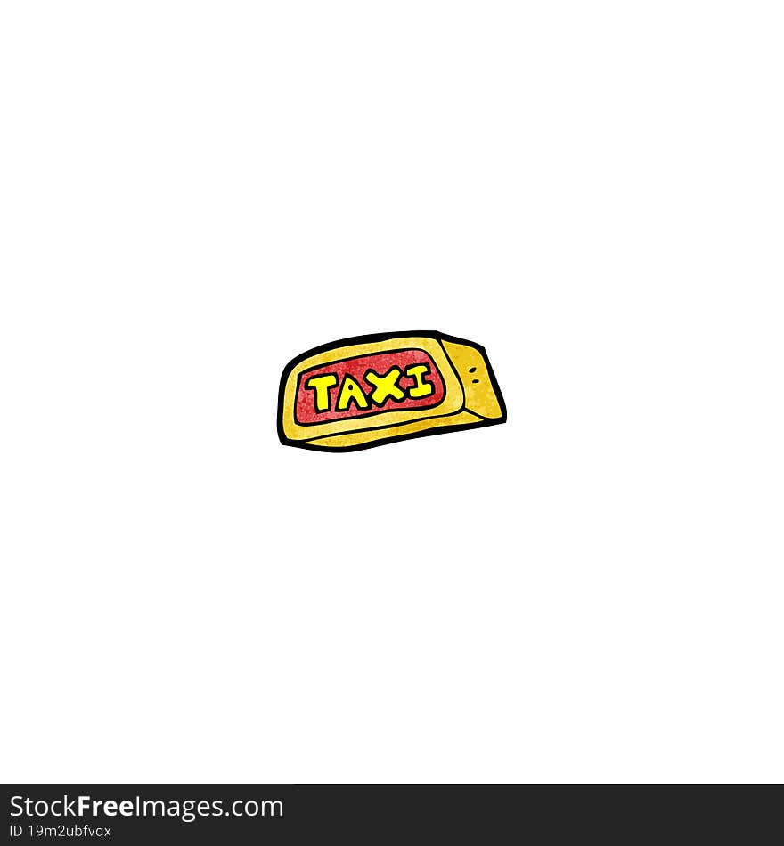 Cartoon Taxi Symbol