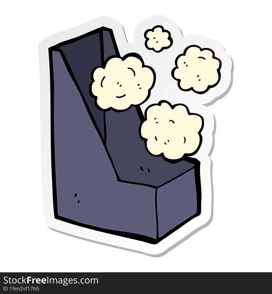 Sticker Of A Cartoon Office File