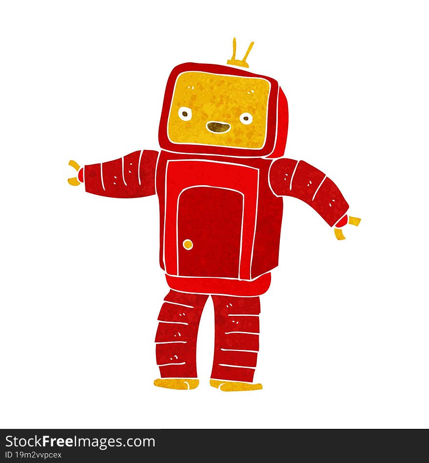 cartoon robot