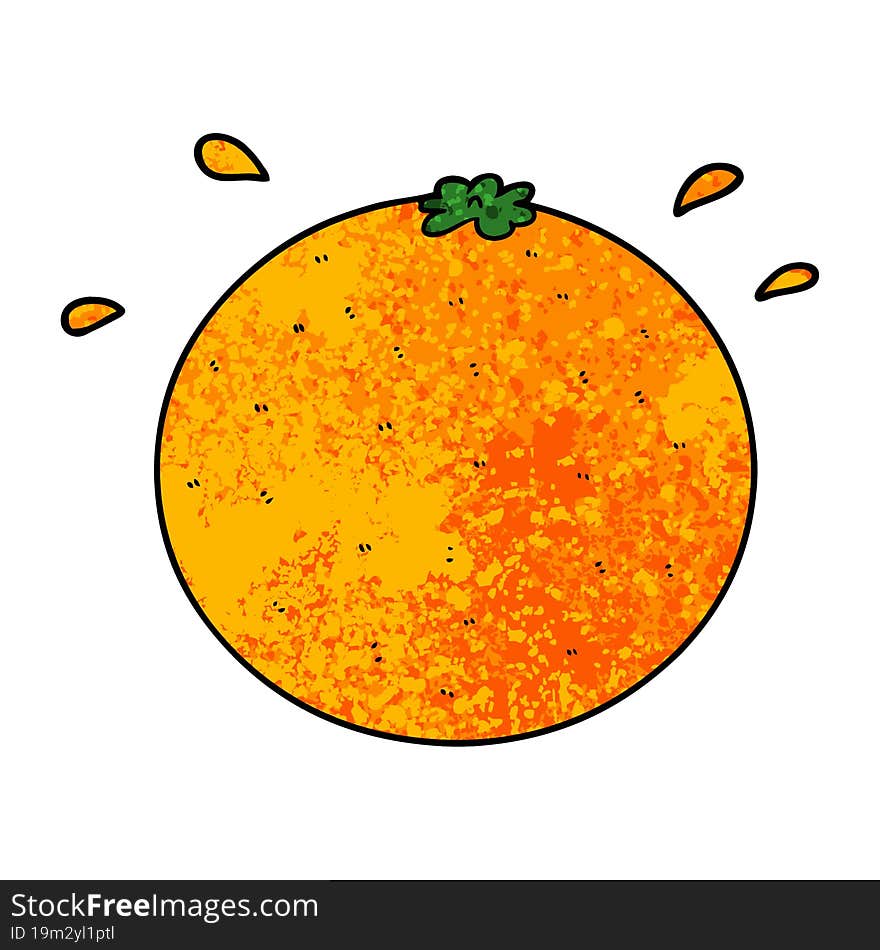 cartoon orange. cartoon orange