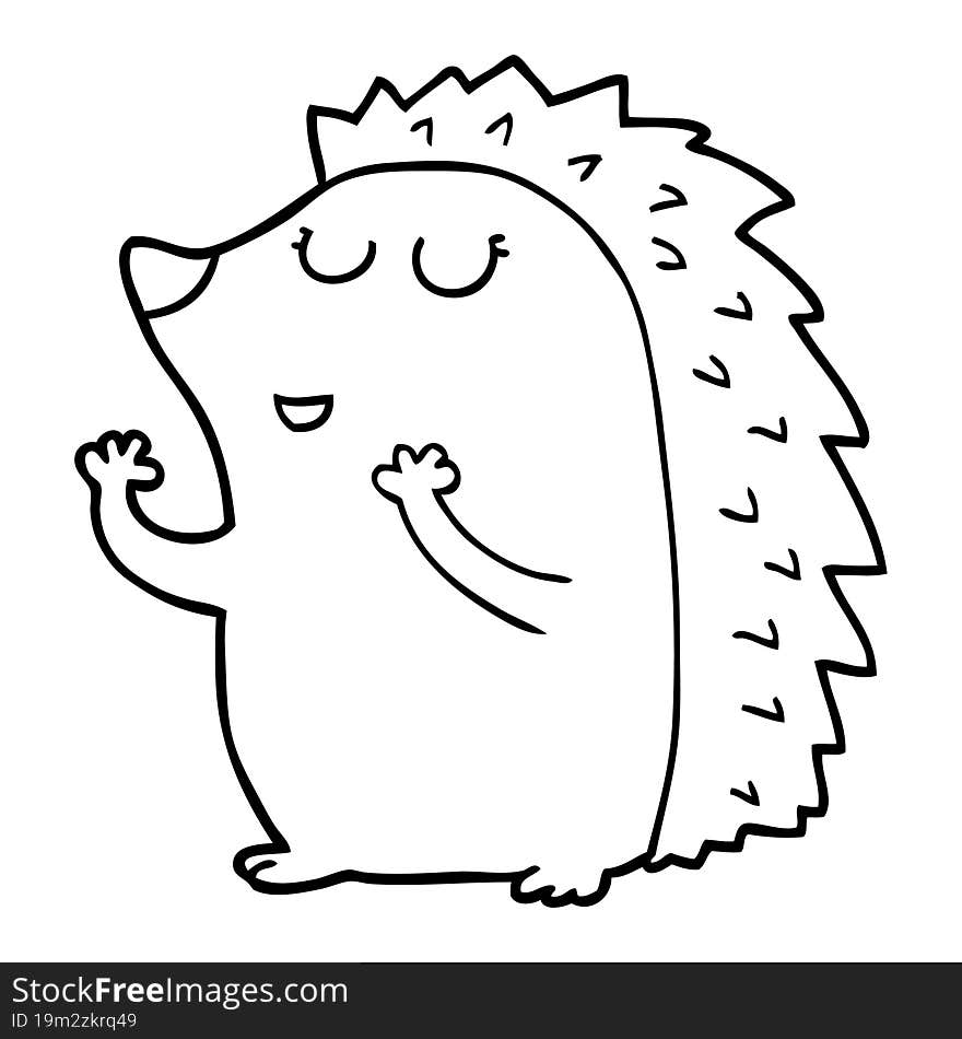 Cartoon Hedgehog