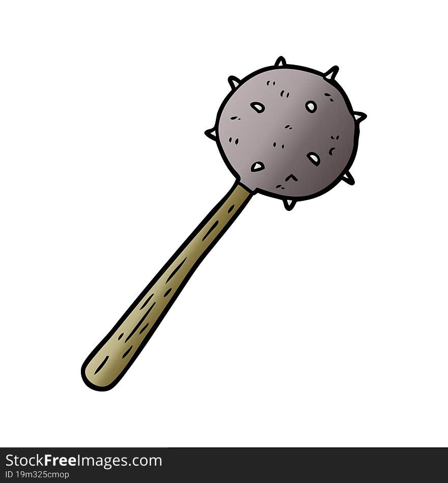 cartoon medieval mace weapon. cartoon medieval mace weapon