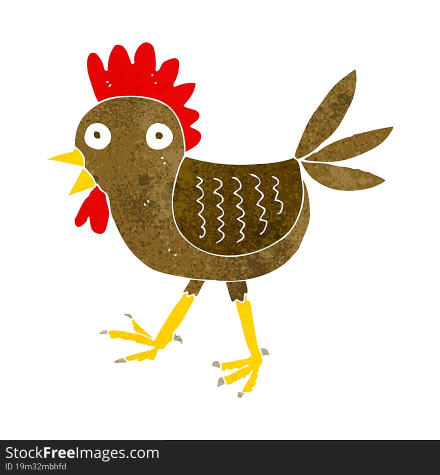 funny cartoon chicken